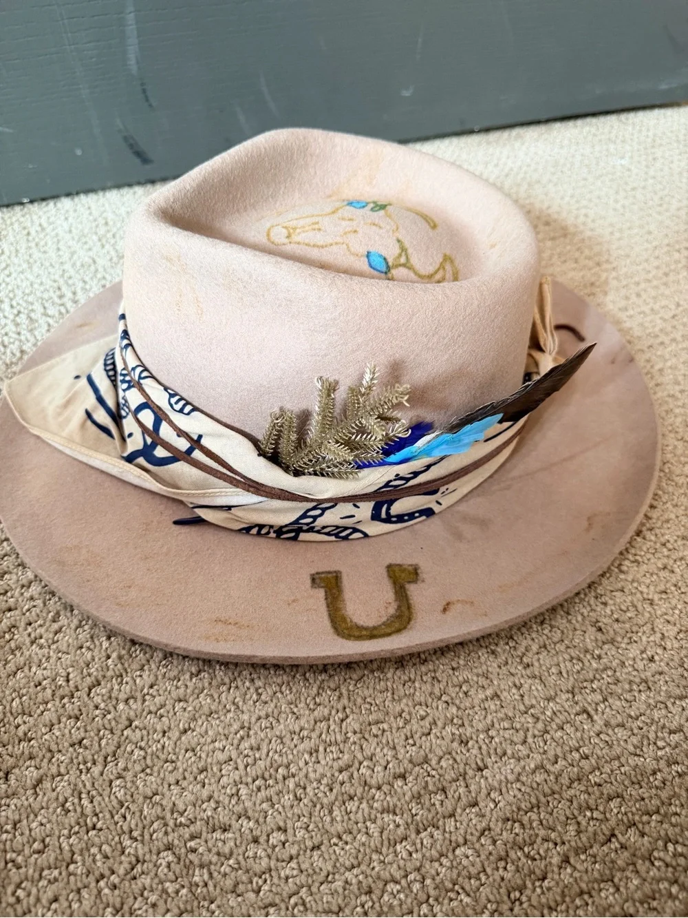 Rancher Hat Custom Ordered by Lack of Color 57CM brand New
